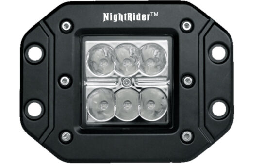 Flush Mount 3" Cube Spot - Front View