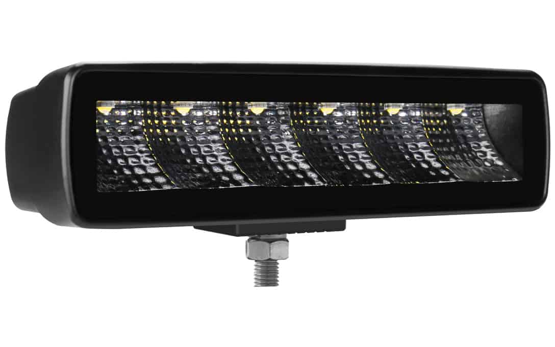6 JET BLACK Compact Light Bar - 30W Flood - NightRider LEDS