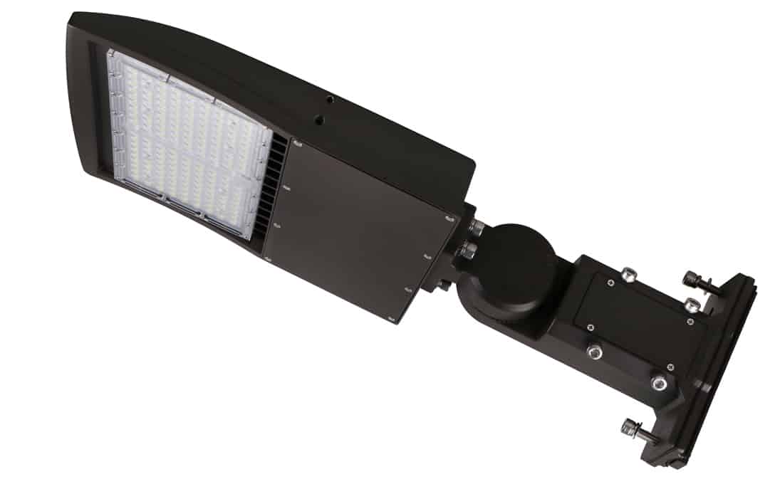 100W Shoe Box Light with dual purpose mounting bracket