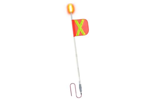 4ft Safety Whip with Removable Top Light